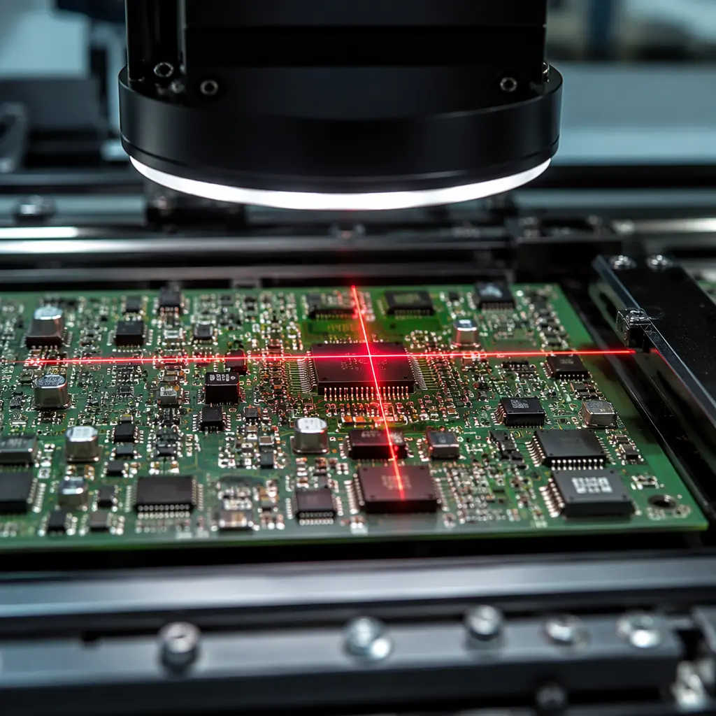 Component reels organized on automated SMT feeder racks in a PCB assembly factory, showing the inventory management infrastructure that turnkey assembly leverages