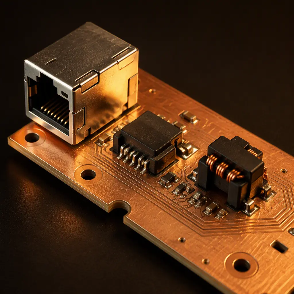 Ethernet Magnetics — LAN Transformer & Common-Mode Choke Design for the PCB