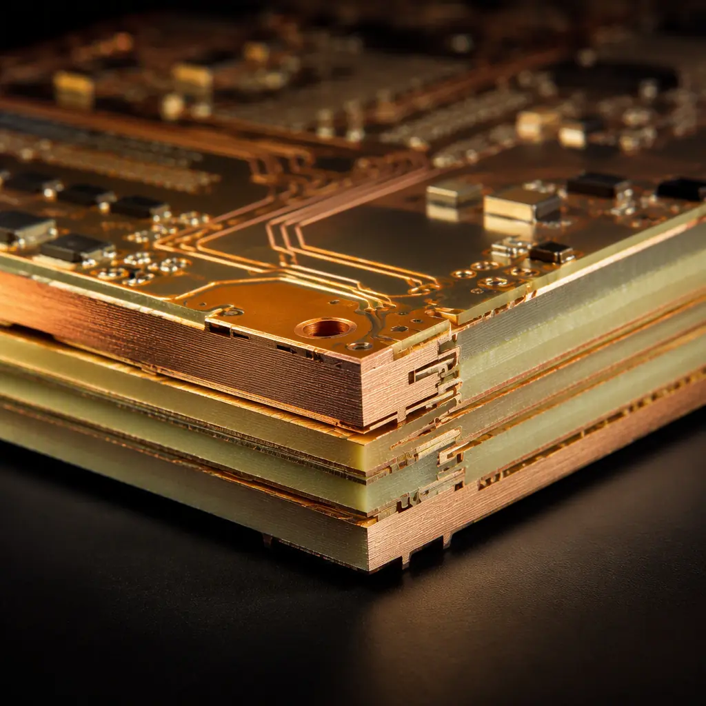 Hybrid RF Laminate Stackup — Rogers + FR-4 for Mixed-Signal PCB
