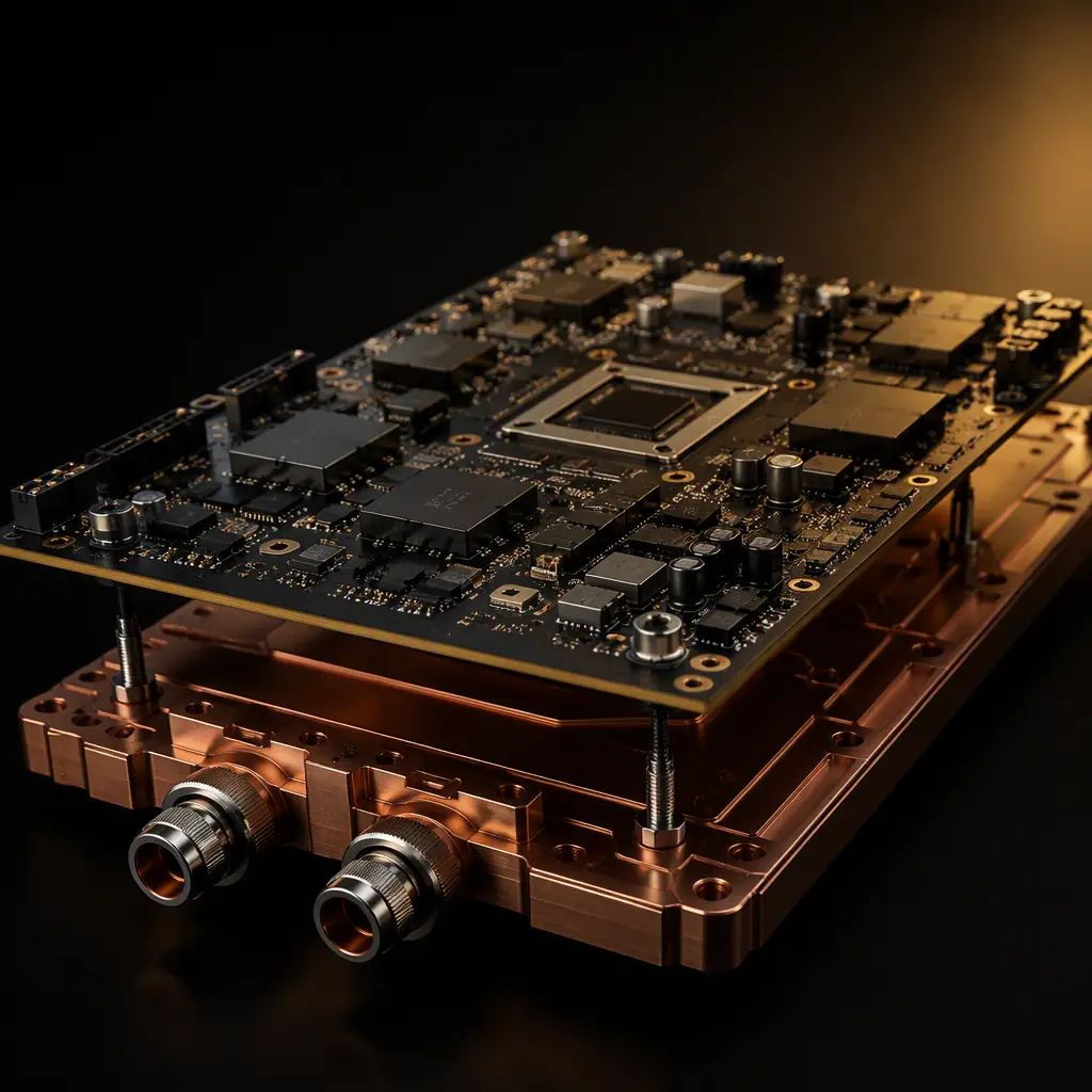 Liquid-Cooled PCB Design — Cold Plates, Copper Inlay & Thermal Vias for High-Power & AI Boar