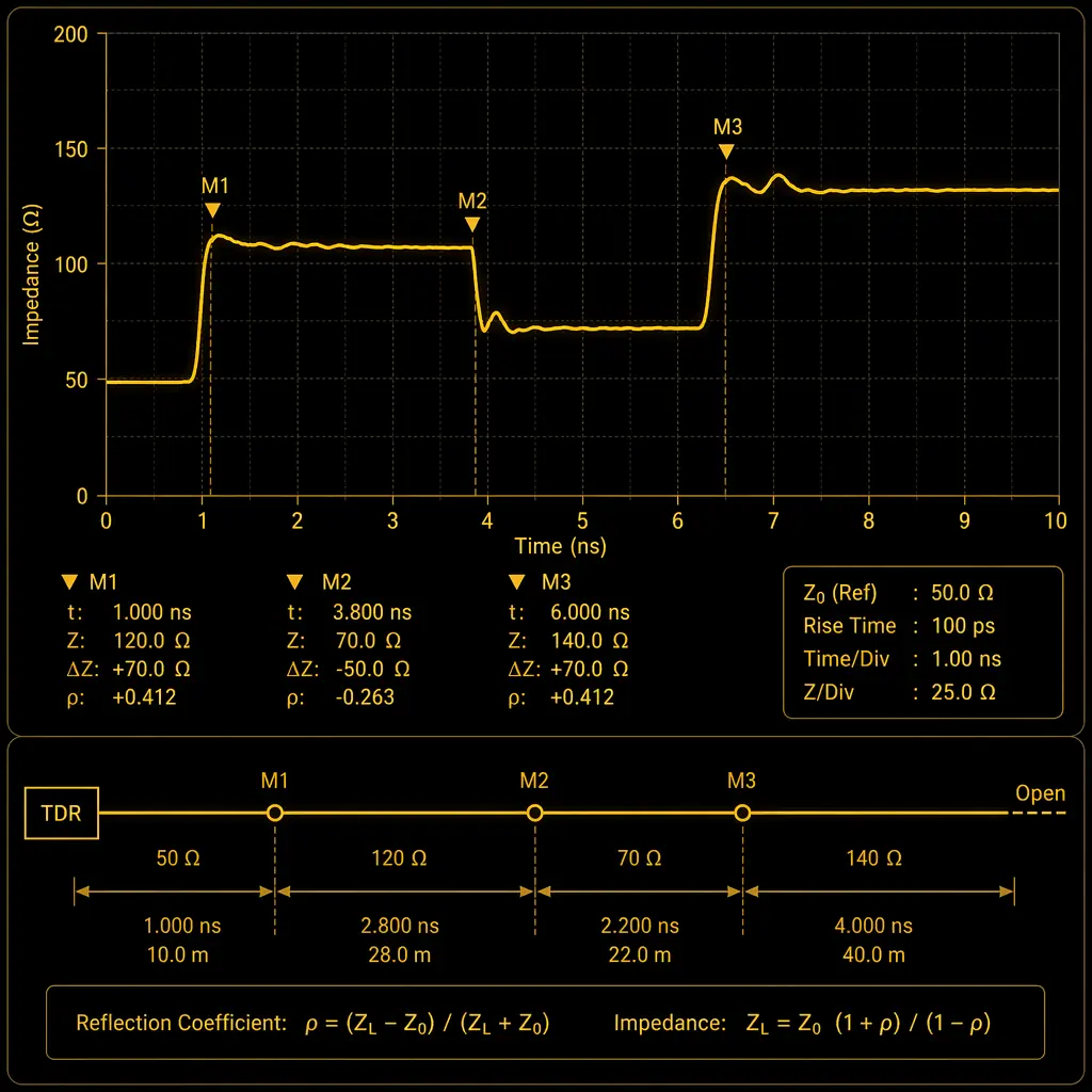 TDR impedance measurement