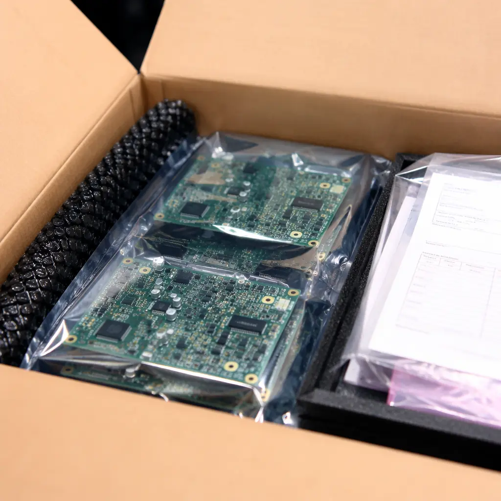 PCB shipment cargo containers at Shenzhen port logistics hub