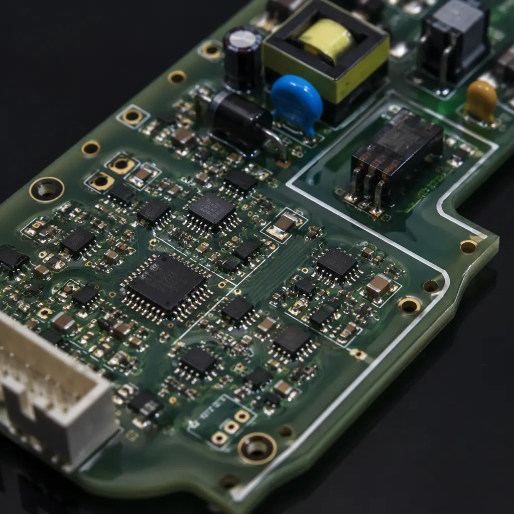 Smart meter PCB with precision analog front-end and isolation barriers