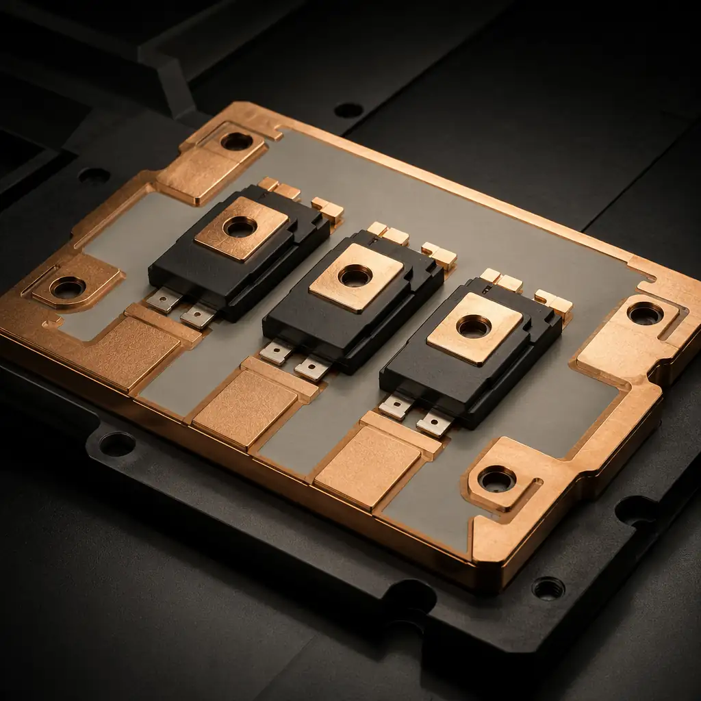 AlN ceramic substrate with AMB copper