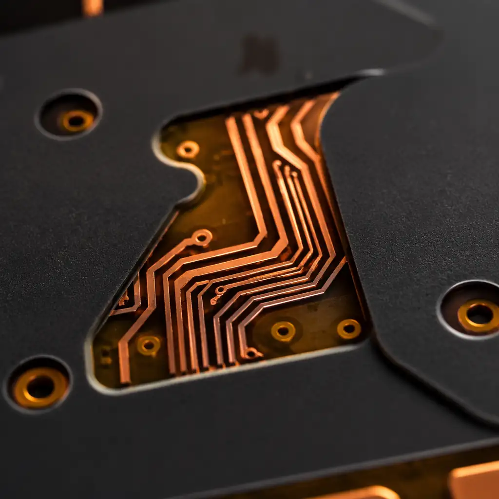 Flex PCB coverlay detail