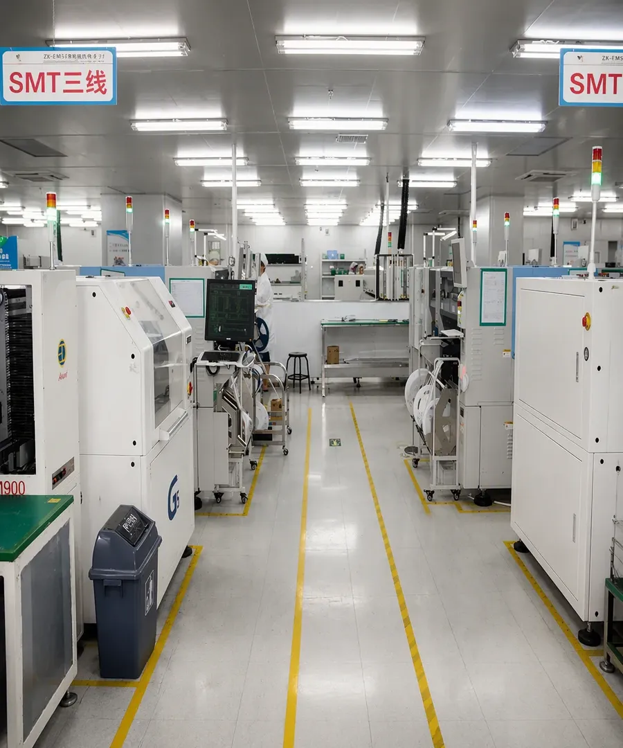 Huaxing SMT workshop floor — assembly line 3