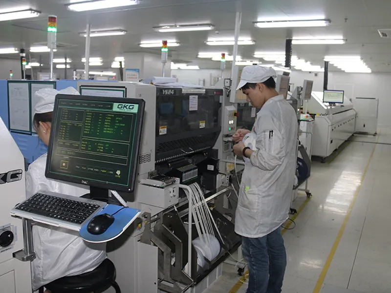 GKG printer workcell and reel cart on line